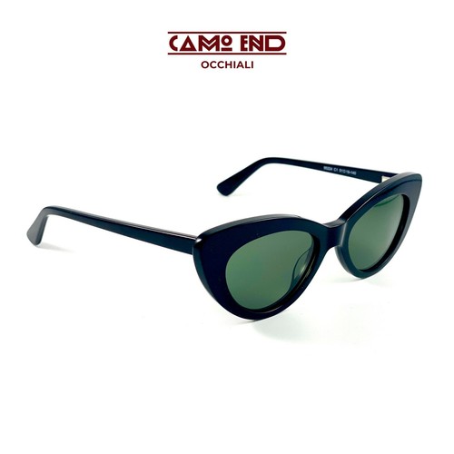 Occhiale CAMO END 95224 sunglasses sole acetato donna gatta nero - Foto 2 di 4