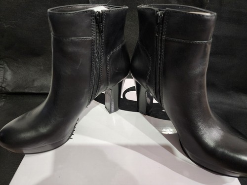 BRAND NEW NINE WEST EDYTHEO PLATEFOAM ANKLE BOOTS 3.5" HEEL BLACK SIZE:6.5 - Picture 3 of 11
