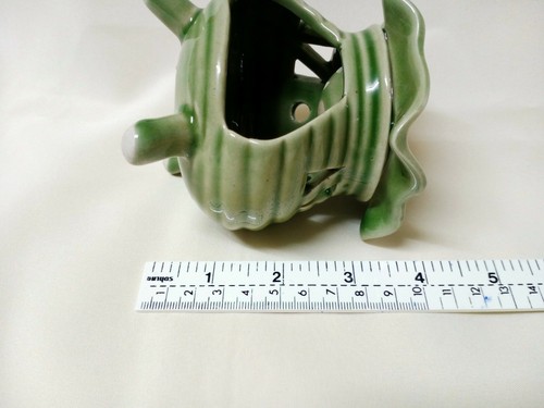 Olla verde de cerámica de colección aceite de incienso relajación decoración porcelana - Imagen 10 de 12