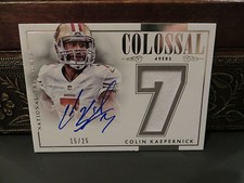 National Treasures Colossal Autograph Jersey 49ers Colin Kaepernick 15/25 2015