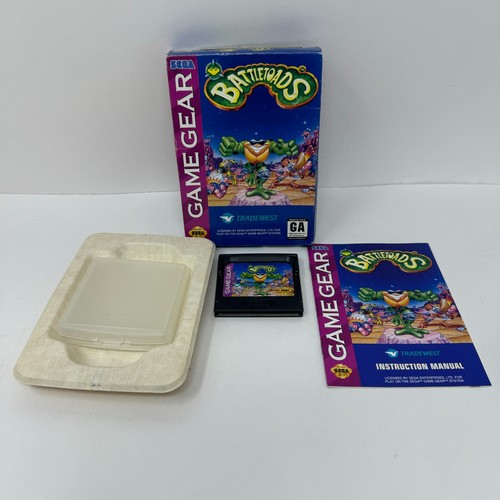Sega Game Gear Battletoads: CIB Authentic Tested & Works: Complete - Picture 1 of 23