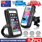 2x Waterproof Bicycle Bike Motorcycle Handlebar Mount Holder Case For Phone
