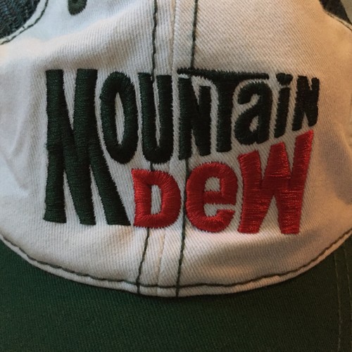 Nascar Hat #88 Earnhardt Jr Mountain Dew Baseball Cap Snap Back Green White - Picture 2 of 7