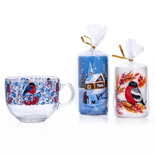 Winter Day Christmas Candle Unscented Holiday Candle Votive Candle 5" - Picture 5 of 6