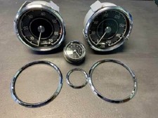  Tachoring, Chromring, Frontringe Mercedes 190 SL W121 ,Drehzahlm.,Uhr Tacho