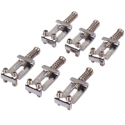 6Pcs Nickel Bridge Tremolo Saddles For Stratocaster Telecaster Electric Guitar - Picture 3 of 7