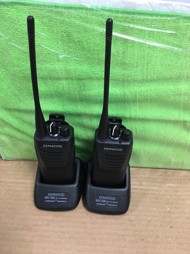 (X2) Kenwood TK-3400-K2 Two Way Radio 450-520MHZ W/BASE & AC-ADAPTER (TESTED) - Picture 2 of 13