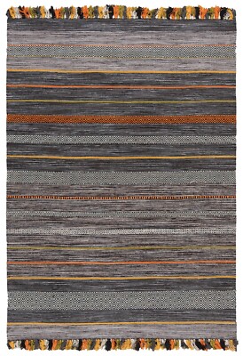 Kelim Indian 230x160 cm Handgewebter Orientteppich-Neu,kilim,Carpet,Rug,Grau