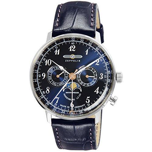 ZEPPELIN Zeppelin 7036-3 HINDENBURG Hindenburg Moon Phase Watch Men's Watch - Picture 1 of 4