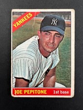 1966 Topps Joe Pepitone #79, creased - 50% off 5 or more under $5