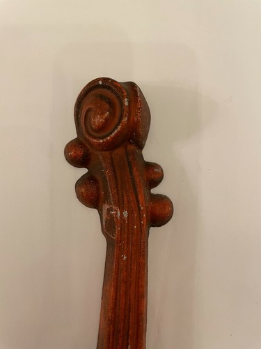 Vintage Royal Cast Metal Mid-Century Modern Violin Mandolin Wall Art Plaques - Bild 3 von 12