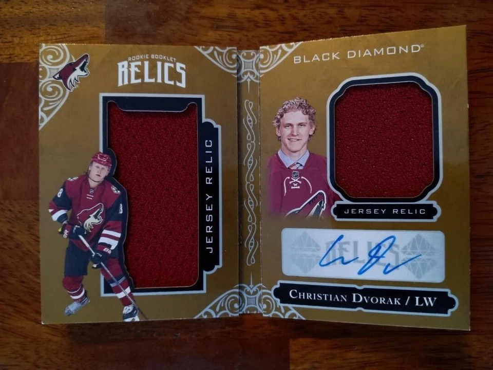2016-17 Black Diamond " Christian Dvorak" Gold Rookie Booklet Relics Auto 36/49 - Image 3 of 4