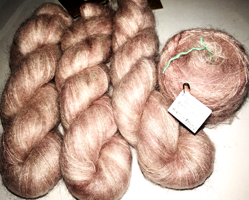 PRIMROSE 4 25g Skeins 920yd Manos Del Uruguay CABRITO Mohair Nyl xSoft HALO YARN - Picture 11 of 13