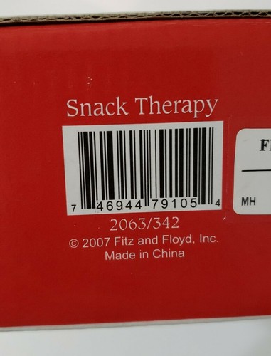 Fitz and Floyd Snack Therapy Snowman Server Tray Plate Platter NIB - Picture 8 of 8