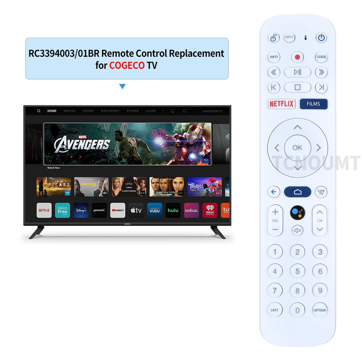 Telecomando per TV-Box UHD bianco – TV-Box & accessori