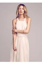 Free People Sequin Pleat Apron Dress Size S
