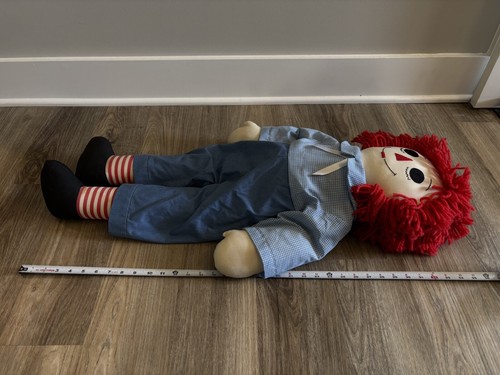 Raggedy Andy Puppe Vintage | RIESIG 36" | Kindergröße | Vintage | Handarbeit | 1980’s - Bild 5 von 14