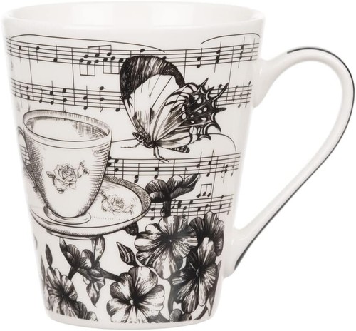 4x Vintage Printed Large Stoneware 10.5oz Tea Coffee Latte Mugs Cups Gift Set - Picture 9 of 9