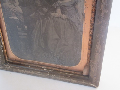 19th Century Large Bacon's Bowery, NY Street 1/2 Plate Ambrotype Family Photo - Picture 13 of 24