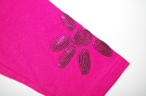 DESIGUAL sz 5 - 8 Y GIRL PANTS LEGGINGS JEGGINGS SEQUINED SHINY SLIM PINK NEW - Picture 3 of 4