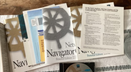 NETSCAPE NAVIGATOR Gold Personal Edition Windows95 & 3.1 Vintage Open Box - Photo 2/5