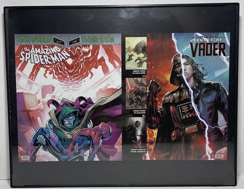 Amazing Spider-Man & Legacy of Vader Wall Art Framed 11”x 14” - Picture 1 of 4