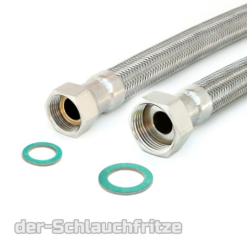 Manguera blindada 3/4" y 1" conexiones seleccionables manguera flexible DN19 para agua potable - Imagen 11 de 18
