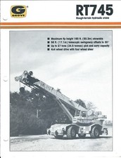 Equipment Brochure - Grove - RT745 Rough-Terrain Hydraulic Crane c1987 (E4053)
