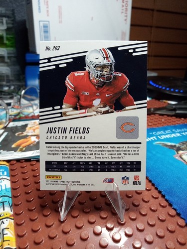 2021 Panini Prestige Justin Fields RC #203 - Foto 2 di 2