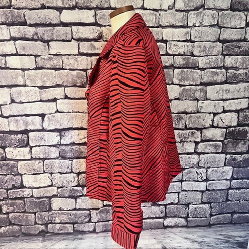 Erin London Red & Black Long Sleeve Jacket Size XL - Picture 4 of 10
