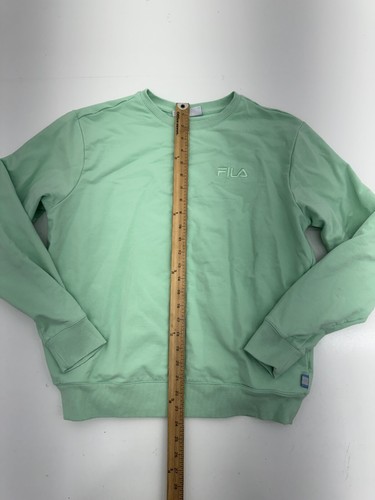 Fila Mint Green Athletic Pullover Crew Neck Sweater Womens Size Large - Bild 5 von 6