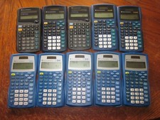Texas Instruments TI-34 II Scientific Calculator Lot of 10, One 36X Solar