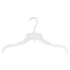 Unbreakable Clear Plastic Dress/Shirt Hanger- 17" Box of 100