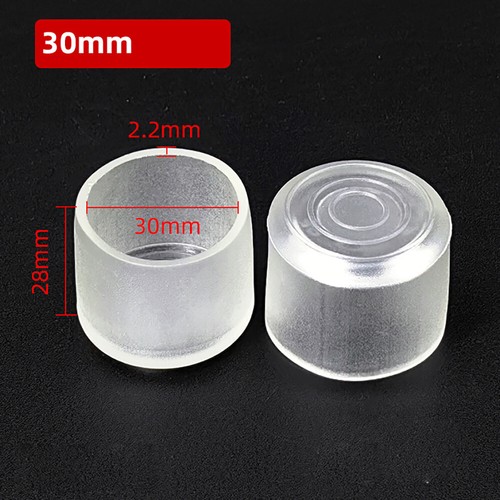 Chair Leg Cap Clear PVC Rubber Feet Floor Protector Pad Furniture Table Cover - Picture 18 of 33