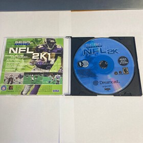 NFL 2K (Sega Dreamcast) SEGA SPORTS Disc & Manual only / Cleaned & Tested!