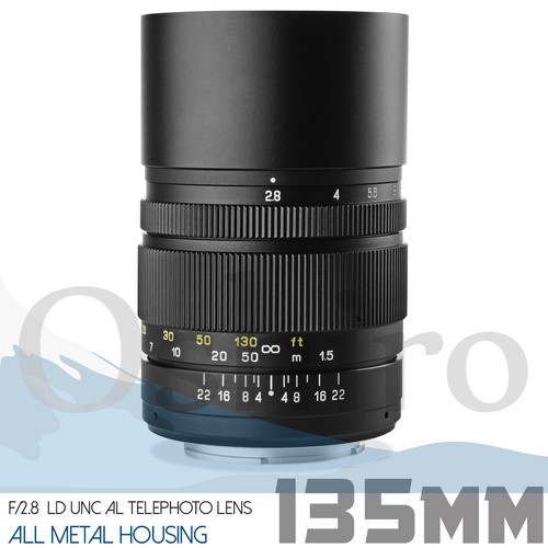 Oshiro 135mm f/2.8 LD UNC AL Manual Telephoto Lens for Canon EOS EF-Mount - Picture 2 of 10