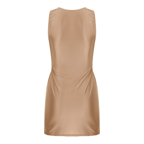 Women Ultra-thin Glossy Micro Mini Bodycon Dress Tight Pencil Short Dress Dress - Picture 171 of 175