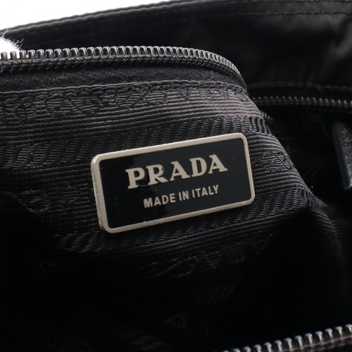 PRADA Umhängetasche Nylon Leder schwarz gebraucht - Bild 4 von 8