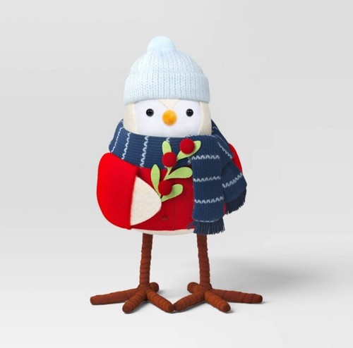 Target Winter Christmas Spritz Bird Featherly Friends BERRY 2024 Fabric Bird