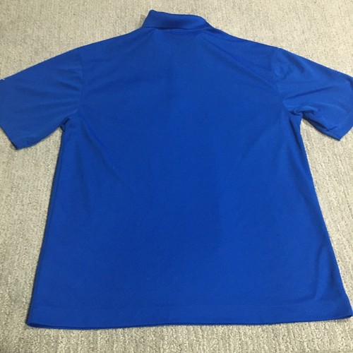 Nike Golf Polo Shirt Mens Medium Blue Short Sleeve Embroidered Logo Dri-Fit - Picture 12 of 13
