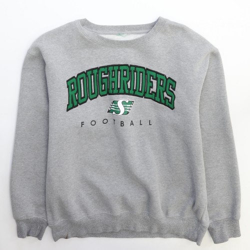 Vintage Saskatchewan Roughriders Sweatshirt mit Rundhalsausschnitt Größe Large CFL
