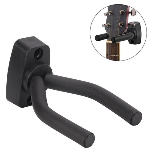NEW 4 Pack Guitar Holder Wall Mount Hanger Hook Bracket Stand Display - Black UK - Picture 11 of 14