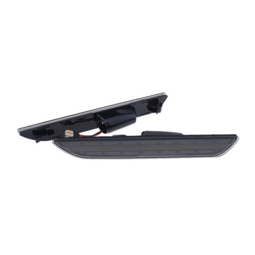 Upgrade White LED Side Marker Lights Rear For 2015-2020 Ford Mustang Smoked Lens - Picture 5 of 10