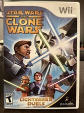 Star Wars The Clone Wars Lightsaber Duels (Nintendo Wii, 2008) Complete, Manual