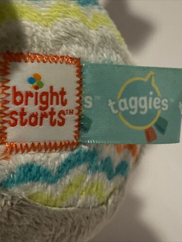 Bright Starts Taggies Wackel- und Glockenspiel Welpe 8 Zoll Hund grau Stofftier Plüschtier - Bild 20 von 21