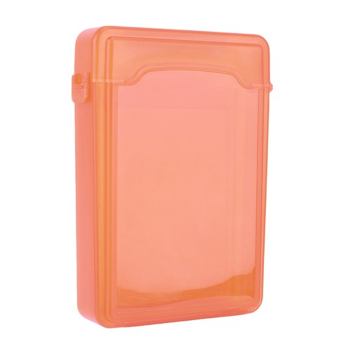 3.5 Inch IDE SATA HDD Hard Drive Disk Storage Box Plastic HDD Caddy Case(Orange) - Picture 3 of 11