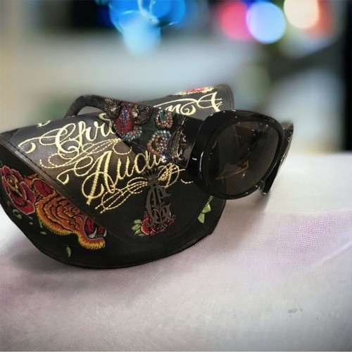 Authentic CHRISTIAN AUDIGIER Sunglasses 62-14-130 & Case Broken Hearts NWT!!! - Picture 2 of 12