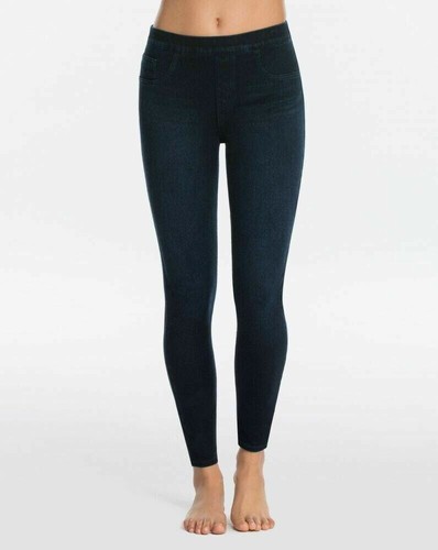 NEW SPANX Jean-ish Ankle Denim Leggings 20018R Dark Blue Twilight Rinse S - Picture 2 of 9