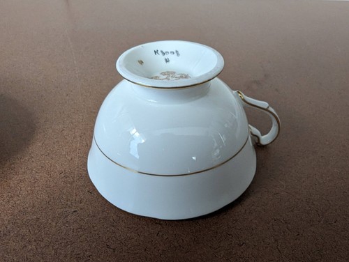 Vintage Royal Grafton Enameled Grape Leaf Tea Cup and Saucer Set - Picture 11 of 17