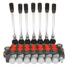 Hydraulic Directional Control Valve P40 Double Acting Cylinder 7 Spool 13Gpm